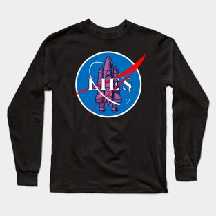 NASA LIES - Logo Tribute Design Long Sleeve T-Shirt